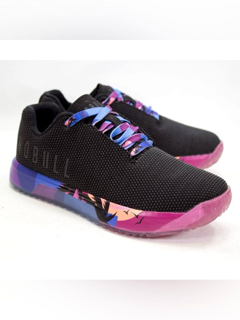 NOBULL Outwork SuperFabric Midnight Palm Womens US 6.5 Cross Trainers Gym Shoes